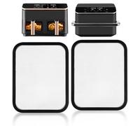 2 Pack Magnetic Splash Guard Compatible with COSORI Air Fryer 8.5L & Dual Blaze TwinFry 10L, Fine Mesh Stainless Steel Grease Guard, Reusable Air Fryer Accessories