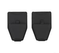 2 Pack Magnetic Sunglasses Holder for Car Visor Leather Eyeglass Hanger Auto Interior Black 11x7cm