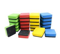 2 Pack Magnetic whiteboard Eraser, Lightweight Wipe for Classroom Office Study Room or Home Use, Soft Grip White Board Eraser for Dry Surfaces (Assorted Colours)