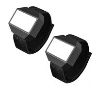 2 Pack Magnetic Wristband Screw Holder with Strong Magnet and Breathable Oxford Cloth for Quick-Access to Small Metal Parts During Home Repair and Construction Work Black