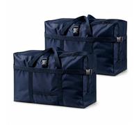 2 Pack Maletines de 50 Libras para Viajar a Cuba Duffel Bags, Sapphire Blue | maleta de viaje para 50 libras, 52 linear in checked duffel with water resistant Oxford fabric and trolley sleeve