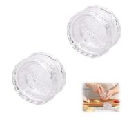 2-Pack Manual Garlic Twister, Clear Ginger & Herb Mincer