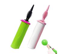 2-Pack Manual Hand Balloon Pump - Dual Action Quick Inflation for Latex, Foil & Confetti Balloons, Effortless Party Decoration, Arch & Garland Kit Accessory with Compact & Portable Design