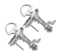 2 Pack Marine Grade 316 Stainless Steel Rotating Lock with Handle, 2.05″ Hole Opening, Adjustable 1-1/4″ to 2-3/4″ Locking Range, for Boat Cabin Doors, Deck Covers & Storage Cabinets