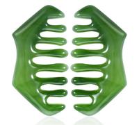 2 Pack Massage Comb Gua Sha Scraping Scalp Comb Head Massage Scalp Facial Care Multifunctional Tool for Head Caring Relaxation Acupoint Treatment