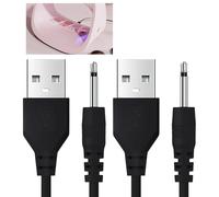2 Pack Massager Fast Charging Cable, USB to 2.5mm Male DC Charger Cord Cable USB Charger Cords for Wireless Massagers Replacement DC Power Charger Wire, Compatibility with 5V Rechargeable Devices