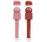 2-Pack Matte Lipstick & Long Lasting Lip Gloss - 24 Hour Stay-On Lip Tint with High Pigment, Waterproof & Lightweight Lipstick for Women, Smooth Velvet Finish, Non-Fade, Creamy Lip Liner Makeup