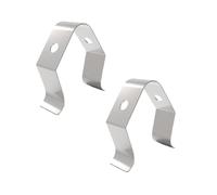 2 Pack Meat Thermometer Probe Clips, Universal BBQ Grill Probe Holder Stainless Steel Smoker Temperature Bracket for Oven Grilling Monitoring (Single Aperture)