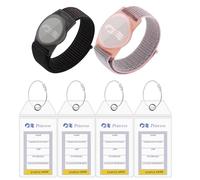 2 Pack Medallion Holders for Princess Cruises, 5 Pack Luggage Tags for Cruise Ships, Black-pink