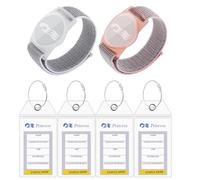 2 Pack Medallion Holders for Princess Cruises, 5 Pack Luggage Tags for Cruise Ships, Grey-pink
