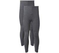 2 PACK Men’s Thermal Underwear Pants - Fleece-Lined, Base Layer Bottoms for Cold Weather, Soft & Stretchy Long Johns Compression Ribbed Warm Winter Mens Thermalwear Leggings UK (2PK Charcoal, XXL)