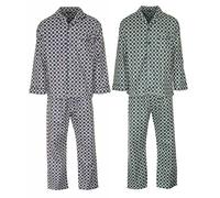 2 Pack Mens Champion Medal Wyncette Brushed Cotton Pyjama nightwear 3XL