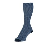 2 Pack Mens/Gentlemens HJ Hall Indestructible Marl Fancy Half Hose Socks, UK: 11-13 (EUR: 46-48), Blue