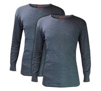 2 Pack Mens Long Sleeve Thermal Top for Winter