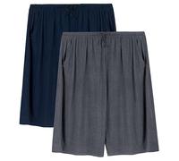 2 Pack Men's Lounge Wear Pyjama Shorts Super Soft Comfy Men's Pyjama Shorts Bottoms Modal Light and Breathable
