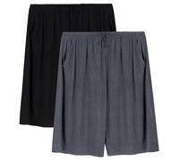 2 Pack Men's Lounge Wear Pyjama Shorts Super Soft Comfy Men's Pyjama Shorts Bottoms Modal Light and Breathable