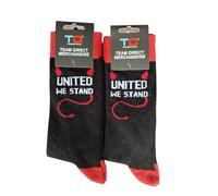 2 pack MENS SOCKS WITH UNITED WE STAND LOGO, to fit shoe size 8to 11