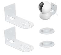 2 Pack Metal Ceiling Mount Bracket Compatible with Tp-Link Tapo TC70/C210/C200/ C220,Kasa Ec70/Kc410s Security Cameras,Wall Mounted Camera Mount with Screws & Anchors for Installation