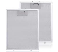 2 Pack Metal Grease Filter for Cooker Hood - 320 x 260 mm, Aluminium Grease Filter, Replacement Filter, Metal Grease Filter for Cooker Hoods