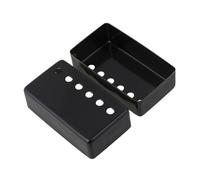 2-Pack Metal Humbucker Pickup Covers for Electric Guitar, 50mm Neck and 52mm Bridge Pole Spacing, Nickel Black/Chrome/Gold, 6 Holes