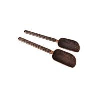 2 Pack Metal Measuring Shovel Spoons for Tea and Coffee, Long Handle Chinese Tea Set Shovel Scoops, Vintage Loose Leaf Tea Scoops