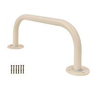 2 Pack Metal Monkey Bars - Indoor Playground Handles Ceiling Grab Bars for Kids Climbing Wall Ladders Durable Playset Accessories for Indoor/Outdoor Use (White)