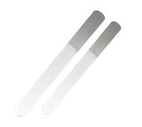 2 Pack Metal Nail File, Professional Stainless Steel Nail Files Diamond deb Foot File Rough and Fine Sided Nail Files Reusable Manicure Filer Double Sided Foot Dresser Effective Callus Removal
