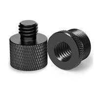 2 Pack Mic Stand Adapter 5/8 Female to 3/8 Male and 3/8 Female to 5/8 Male Screw Thread for Microphone Stand Mount Avatar