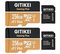 2 Pack Micro SD Card 256GB High-Speed Performance (140MB/s Read, 120MB/s Write), Supports 4K/8K Video Recording, Compatible with DSLR, Drone, Action Camera & Portable Devices