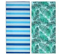 2 Pack Microfiber Beach Towel, Oversized Microfiber Towel 75”x 35”, Sand-Free Beach Towel, Quick Drying Camping Towel, Super Absorbent Bath Towel Blanket, Soft Breathable and Ligheweight