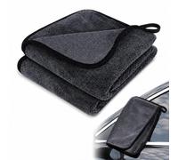 2 Pack Microfibre Cleaning Cloths Car Drying Towels Valeting Rags Ultra Absorbent Lint-Free Double-Sided 40x40cm for Professionals Automotive Exterior Kitchen Window Spring Cleaning Detailing Supplies