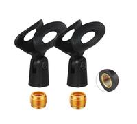 2 Pack Microphone Clip for Sennheiser Wired Handheld Microphone Transmitters,Wired Microphone Clamp Black