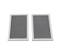 2 Pack Microwave Charcoal Filter for GE JVM6175DK5WW JVM6175EK5ES JVM6175SK5SS, Stainless Steel Activated Carbon Eliminator Replacement Part 7.68x4.79 Inch