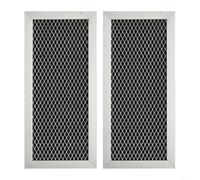 2 Pack Microwave Charcoal Filter Replacement for GE JX81H WB02X10956 WB02X11544 for Samsung DE63-00367D, Activated Carbon Air Freshening Vent Grille 8.67x3.95 Inch