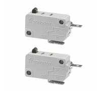2-Pack Microwave Oven Door Switch, 16A 250V KW3A Replacement Microswitch for Microwave Repair, Normally Closed Safety Switch