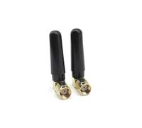 2 Pack Mini 3dBi Dual Band WiFi Antenna 2.4GHz/5GHz/5.8GHz - RP-SMA Male Right Angle MIMO Omni for ITX Small Form Factor PC, PCIe Card, SFF Router, FPV Drone, Bluetooth, Wireless Camera