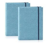 2 Pack Mini 6x4 Photo Albums Slip In Hold 200 Photos 4x6 Inch / 10x15cm, Small Flip Photo Album Little Portable Memory Book with Linen Cover for Baby Wedding Holiday Family Birthday Travel (Blue)