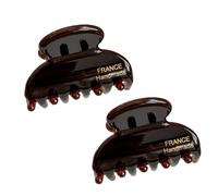 2 Pack Mini Acetate Hair Claw Clips 1.6 Inch, Small Strong Hold Jaw Clips for Women Girls, Cute Tiny Hair Clamps for Bangs Half Up Hairstyles (Style C 2 Pcs)