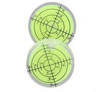 2-Pack Mini Bubble Level 32 x 7 mm Acrylic Level with Fluorescent Yellow-Green Liquid for Measuring, Carpentry, Framing & DIY