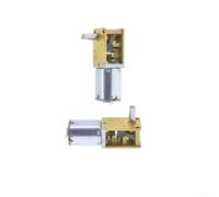 2 Pack Mini Gear Motor DC for 3v 6V 12V Worm Reduction Drive High Torque Low RPM For Electric Toy Car Robot Project Metal Gears 33mm Length(12V381)