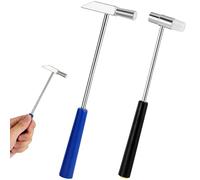 2-Pack Mini Hammer, Pin Hammer, Double-Ended Mallet with Black and Blue Handle, Lightweight Metal Head, Suitable for Jewelry, Musical Instruments, Crafts, Diy Projects, Watches, Small Equipment Repair