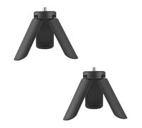2 Pack Mini Tripod Compatible with DJI Osmo Pocket 3 & 2 Portable Camera Tripod Desktop Stand Practical Digital Equipment Accessories Camera Parts (2Black)