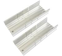 2 Pack Mitre Block, Mitre Box, 45 Degree Cutting Tool, Aluminum Saw Guide, Coving Mitre Tool, Mitre Box and Saw for Manual Saw and Handsaws Cutting Wood Moulding and Soft Metals
