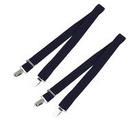 2 Pack Mitten Clips for Kids, Adjustable Glove Leash with Safety Breakaway Buckle - Children's Winter Mittens Holder to Prevent Loss, for Toddlers & Adults (Dark Blue)
