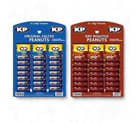 2 Pack Mix of KP Pub Nuts - Original Salted Peanuts and Dry Roasted Peanuts (21 Packs of Each)