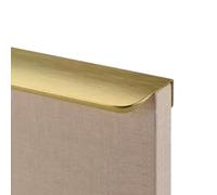 2 Pack Modern Back Mount Finger Edge Pull,Concealed Cabinet Handles,Aluminum arc Drawer Pulls,Metal Door Handles for Home Kitchen Drawer Cabinet,with Screws (400mm,Gold)