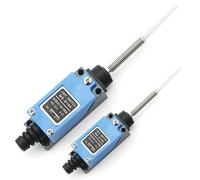 2-Pack Momentary Limit Switch Micro Switch with Rod Coil Spring Actuator 6A 250V 1NO 1NC ME-8166