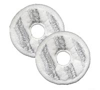 2 Pack Mop Cloth for ECOVACS For Deebot For T10 Turbo/X1 and OMNI/X1 Turbo Seamless Attachment for Effective Mopping (White)
