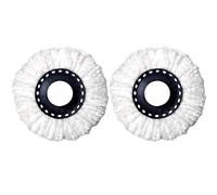 2 Pack Mop Heads Replacement for Spin Mops, 360° Spin Magic Mop Head Refill for Standard Rotating Mops, Universal Spin Mop Replacement Mop Head for Commercial Use (Black)