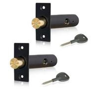 2 Pack Mortice Door Bolts, Door Security Rack Bolt, Matt Black